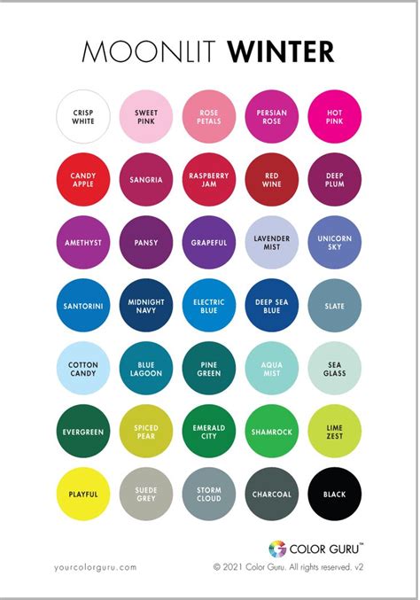 Color guru - The Color Guru System. We’ve created an exclusive 12 type seasonal color analysis system in order to give you the most accurate color results available online! We analyze your hair, skin, and eye color to match you with your ideal color palette for clothing. Get Your Custom Colors Now.
